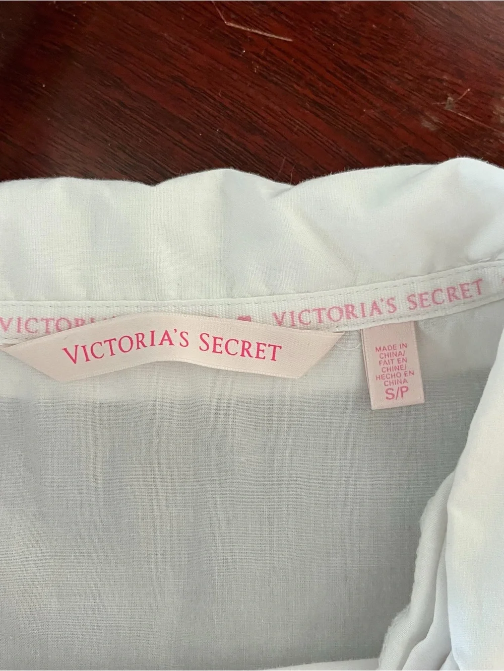 Victoria's Secret White Classic Cotton Button-Up Pajama Set